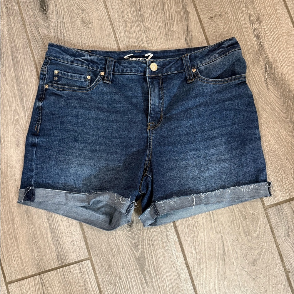 Seven Women's Blue Denim Shorts size 12